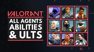 VALORANT  All Characters Abilities amp Ultimates [upl. by Guzel951]