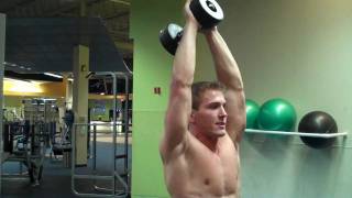 How To Standing Overhead Dumbbell Tricep Extension [upl. by Ajin749]