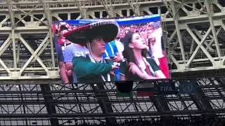 Himno Nacional de Mexico en la Copa Mundial Russia 2018 Mexico contra Alemania [upl. by Dasteel401]