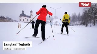 Langlauf Technik – Langlauf Skating lernen [upl. by Adaminah]