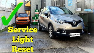 Renault Capture Service Light Reset [upl. by Yle]