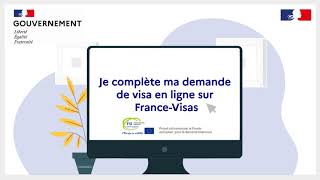 FranceVisas  Compléter votre demande de visa en ligne [upl. by Perce632]