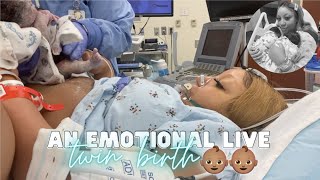 THE LIVE BIRTH OF OUR SECOND SET OF TWINS  Real Raw amp Emotional Doctor Turns Breech Baby in Womb [upl. by Hardan220]