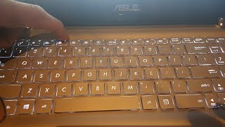 How to Turn OnOff Keyboard Back light And Screen Brightness Asus Laptops [upl. by Oinotna]