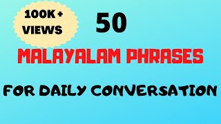 50 Malayalam Phrases amp words for Daily ConversationFluent in MalayalamMalayalam words [upl. by Cristiano561]