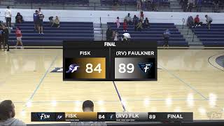 RV Faulkner vs Fisk Mens Basketball [upl. by Adnarb]