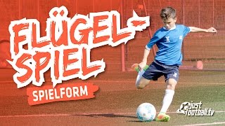 Fussballtraining Flügelspiel  Spielform  Taktik [upl. by Franky88]