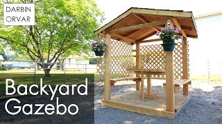 DIY Gazebo Build Part 2 [upl. by Nawj]