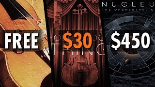 FREE vs 30 vs 450 Orchestra VST  6 Sample Libraries Comparison [upl. by Deacon306]