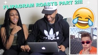 Couple Reacts  Flipagram Roast Compilation Part 2 Reaction [upl. by Nanci]