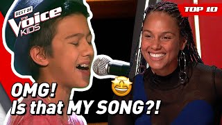 TOP 10  Beautiful ALICIA KEYS songs covered in The Voice Kids [upl. by Pacian220]