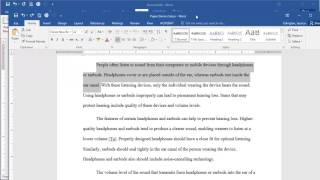 Microsoft Word 2016  First Line Indent [upl. by Nae]