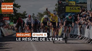 Dauphiné 2022  Étape 5  Résumé [upl. by Wickman]