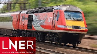 London Kings Cross to Edinburgh Waverley by train  FULL JOURNEY LNER HST passenger view [upl. by Athalie]