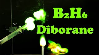 B2H6 Diborane Synthesis and burning [upl. by Devehcoy927]