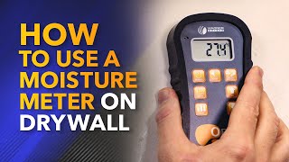 How to Use a Moisture Meter on Drywall [upl. by O'Neil48]