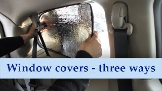 Campervan window covers  three ways [upl. by Onibag]