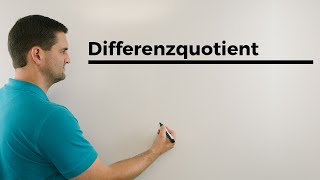 Differenzenquotient Differentialquotient Tangentengleichung Totales Differential  Daniel Jung [upl. by Ecerehs373]