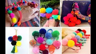 30 ideas con pompones de lana [upl. by Saltsman]