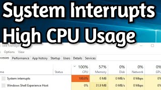 Fix System Interrupts High CPU Usage on Windows 10  System Interrupts Fix [upl. by Constancia]