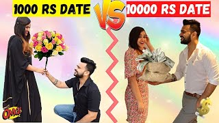 1000 Rs DATE VS 10000 Rs DATE Challenge Romantic [upl. by Teyugn42]