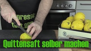 Quitten entsaften Wie mache ich Quittensaft [upl. by Akili]