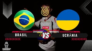 BRASIL x UCRÂNIA  FIVB Road to Paris Volleyball Qualifier 2023  04102023 [upl. by Remat]