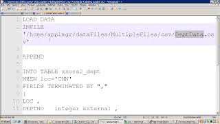 Oracle SQLoader Loading Multiple Files Loading Data Into Multiple Tables Using When Condition [upl. by Jerrylee310]