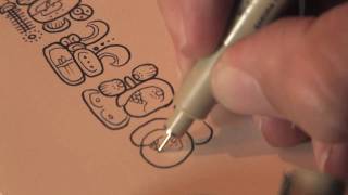 Dr Mark Van Stone  How Maya Hieroglyphs are written  Demonstration [upl. by La]