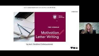 Motivation Letter Writing [upl. by Owens92]