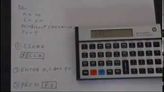 HP12C Basic Time Value of Money Calculations [upl. by Merdith]