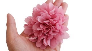 Fabric Ruffle Flower Tutorial [upl. by Mushro165]