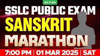 SSLC PUBLIC EXAM SANSKRIT  MARATHON  Xylem SSLC [upl. by Becht]