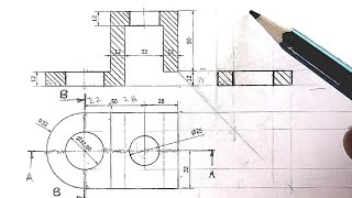 How to do Sectioning Drawing Easily [upl. by Analahs]