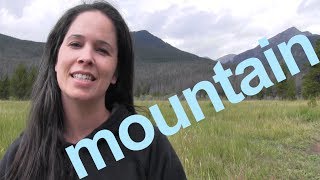 How to Say MOUNTAIN and SENTENCE  American English [upl. by Brackely354]