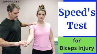 Speeds Test Biceps Tendinitis Test [upl. by Alis911]