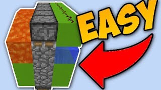 Minecraft EASY Cobblestone Generator Tutorial Automatic [upl. by Manley]