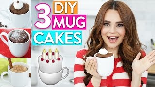 3 EASY DIY MUG CAKES [upl. by Ella]