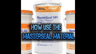 How use the masterseal [upl. by Stanly]