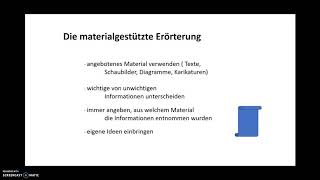 Die materialgestützte Erörterung [upl. by Naerda]