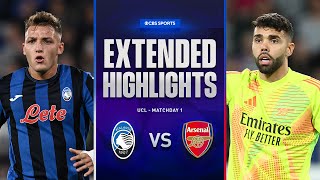 Atalanta vs Arsenal Extended Highlights  UCL League Phase MD 1  CBS Sports Golazo [upl. by Anaili]