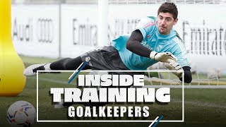 Train like a Real Madrid goalkeeper  Courtois Lunin amp Altube [upl. by Jamaal]