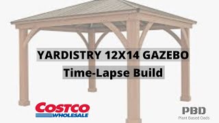 DIY Yardistry 12X14 Gazebo Installation Timelapse [upl. by Mistrot]