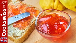 Quince Fruit Jelly made without gelling sugar  Quince Jelly Recipe [upl. by Teodoro53]