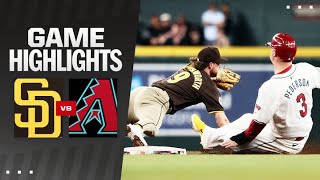 Padres vs Dbacks Game Highlights 92724  MLB Highlights [upl. by Bick]