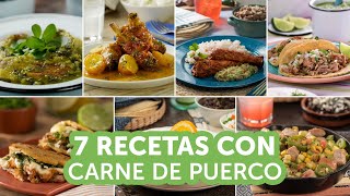 7 recetas con carne de puerco  Kiwilimón [upl. by Oinotnaocram367]