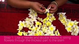 How to Make a Hawaiian Lei in 3 Easy Steps [upl. by Araldo249]