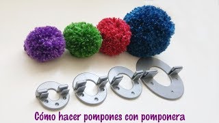 Cómo hacer pompones de lana con pomponera [upl. by Natan]