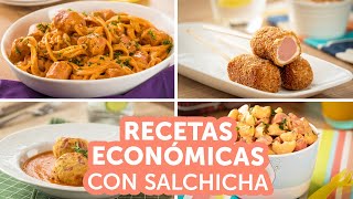 Recetas económicas con salchicha  Kiwilimón [upl. by Ahsoem118]