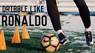 How To Dribble Like Cristiano Ronaldo  5 Easy Ronaldo Skills [upl. by Limaa]